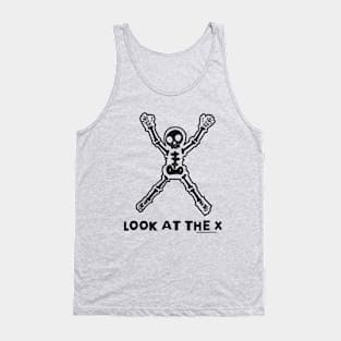 Look at the X Look at the Lines v2 Black Tank Top